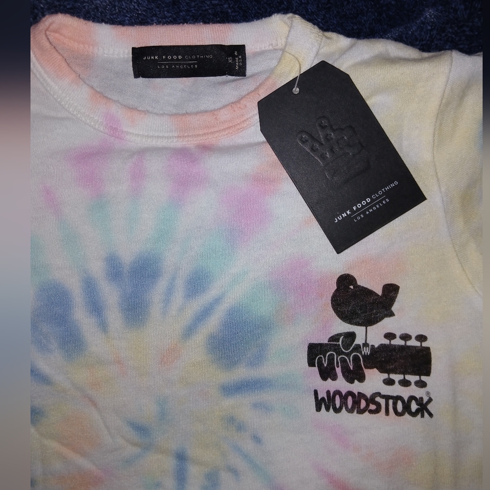 Junk Food Clothing Pastel Tie-Dye Woodstock Tee